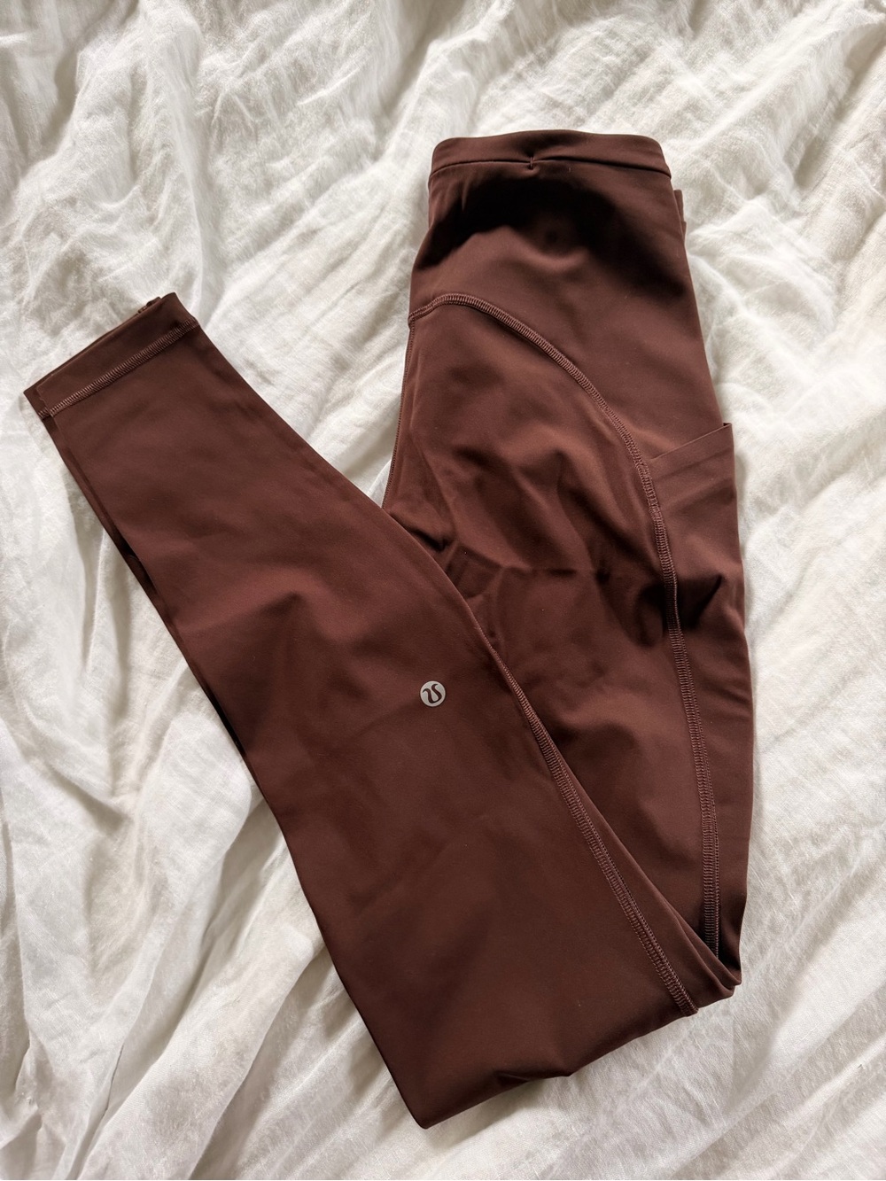 lululemon athletica Women's Brown Pocket High-Rise Leggings